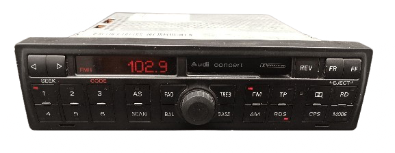 BMW radio po regeneracji wyświetlacza LCD – efekt końcowy naprawy